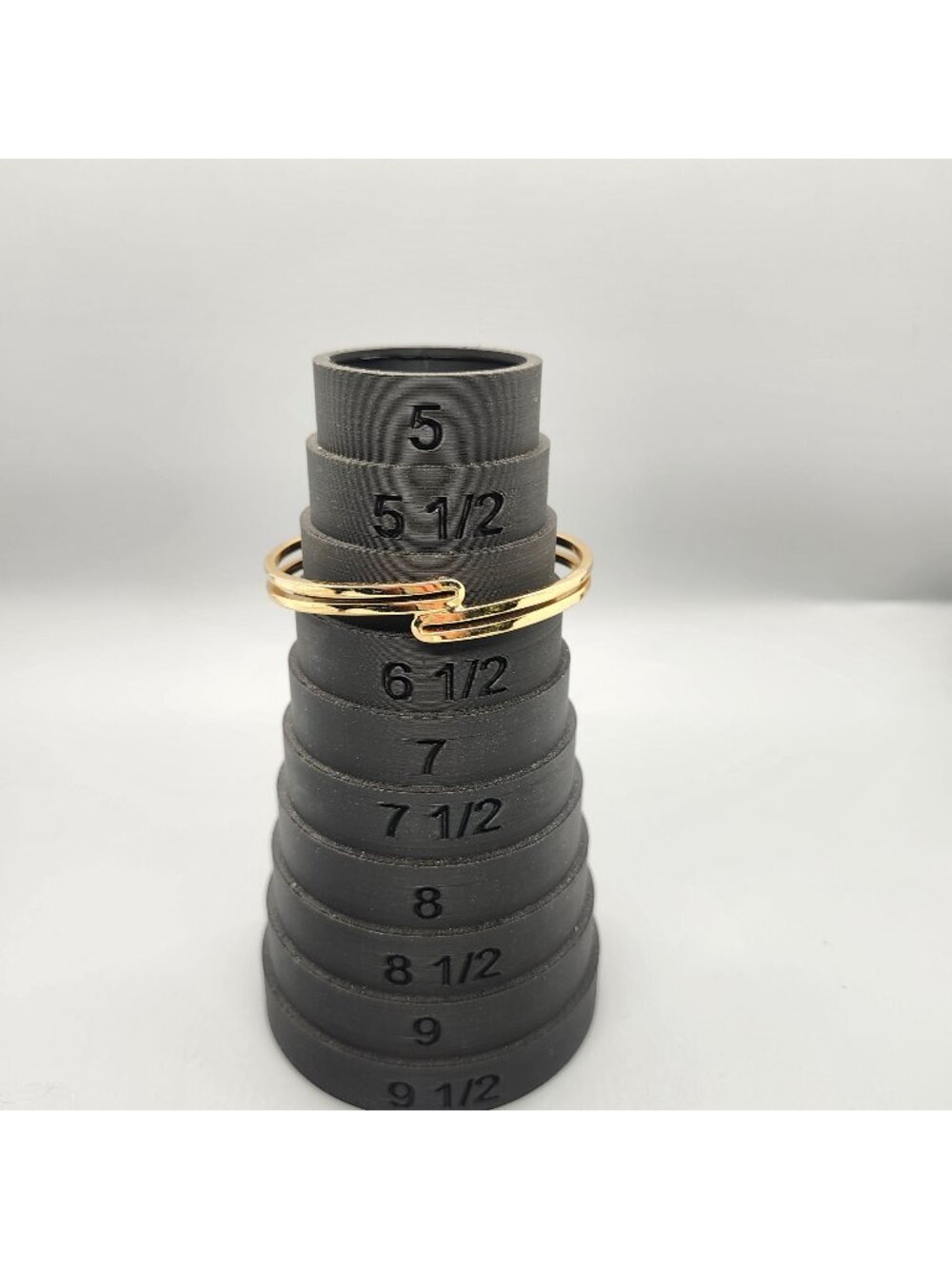 Gold-Toned Cuff Bracelet With Sleek Minimalistic Twist Design Size Adjustable 5.